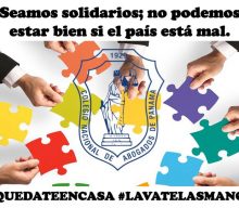 SEAMOS SOLIDARIOS; no podemos estar bien si el país está mal.