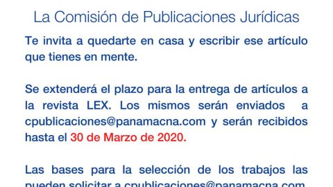 CONVOCATORIA: La Comisión de Publicaciones Jurídicas