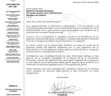 CARTA AL PROCURADOR DE LA ADMINISTRACIÓN SOBRE SALVOCONDUCTOS