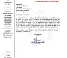 CONSULTA AL MAGISTRADO PRESIDENTE DE LA CORTE SUPREMA DE JUSTICIA