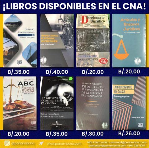 LIBROS DISPONIBLES EN EL CNA