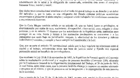 DECRETO N°45 SOBRE DISCAPACIDAD LABORAL