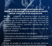 LEY 46 DE 2013 SOBRE ADOPCIONES EN LA REPÚBLICA DE PANAMÁ, PUBLICADA EN LA GACETA OFICIAL 27332-A DE 17 DE JULIO DE 2013