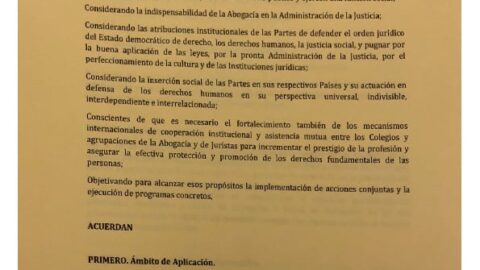 Convenio de Cooperación Institucional entre el Colegio Nacional de Abogados de Panamá y El Consejo General de Abogacía Española