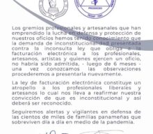 NO ADMITIDA LA LEY DE FACTURACIÓN ELECTRÓNICA