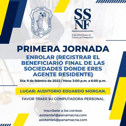 PRIMERA JORNADA ENROLAR (REGISTRAR BENEFICIARIO  FINAL DE LAS SOCIEDADES DONDE ERES AGENTE RESIDENTE)