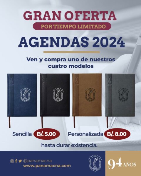 GRAN OFERTA POR TIEMPO LIMITADO DE AGENDAS 2024